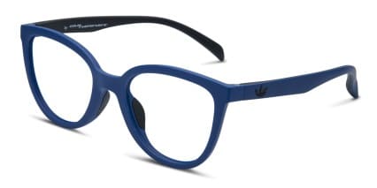 Adidas A006 Navy Blue glasses - Blue - Angle View
