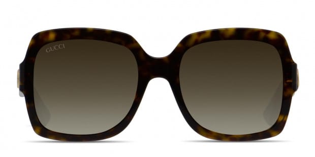 Gucci GG0036S Tortoise w Blue Prescription Sunglasses
