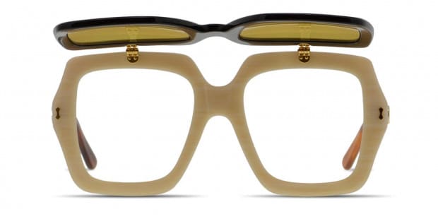 Gucci GG0088S Beige w/Tortoise/Yellow Prescription Eyeglasses