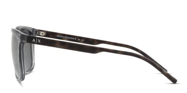 Armani Exchange 4070S Clear Gray/Tortoise Prescription Sunglasses