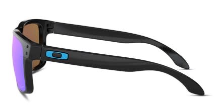Oakley Holbrook Shiny Black, Blue glasses - Shiny Black / Blue - Side View