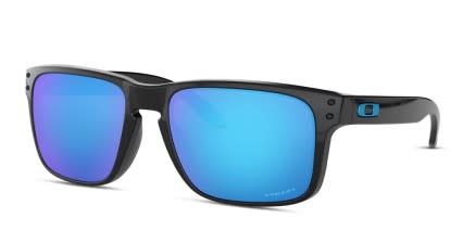 Oakley Holbrook Shiny Black, Blue glasses - Shiny Black / Blue - Angle View