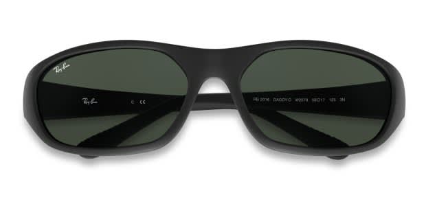 Ray-Ban 2016 Daddy-O Black w/Green Prescription Sunglasses - 50