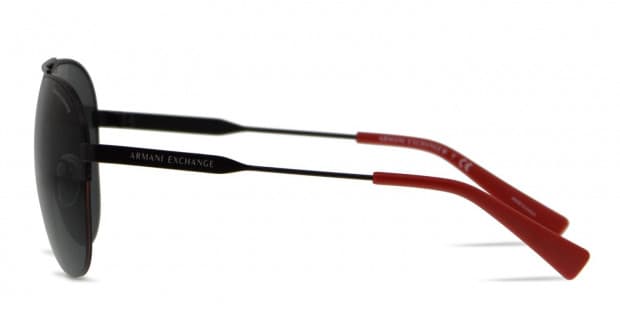 Armani Exchange 0AX2020S Black w Red Prescription Sunglasses