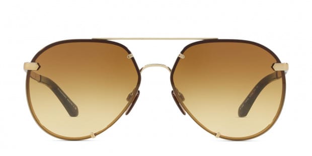 Burberry 0BE3099 Gold Brown Sunglasses
