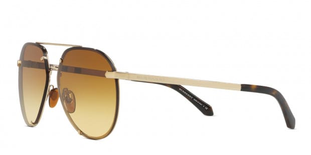Burberry 0BE3099 Gold Brown Sunglasses