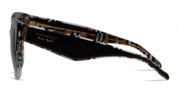 Burberry 0BE4271 Black w Clear Pattern Prescription Sunglasses
