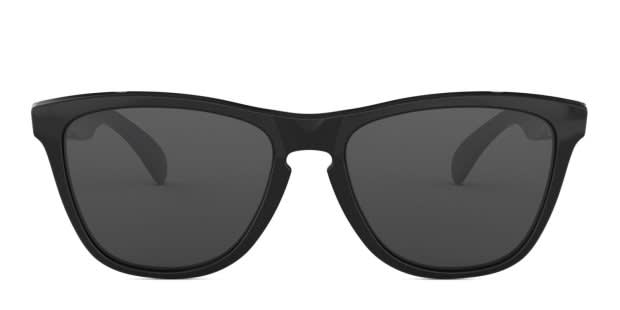 Oakley OO9013 Frogskins Shiny Black, White Prescription Sunglasses