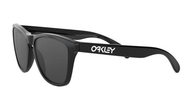 Oakley OO9013 Frogskins Shiny Black, White Prescription Sunglasses