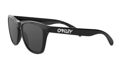 Oakley OO9013 Frogskins Shiny Black, White glasses - Shiny Black / White - Angle View