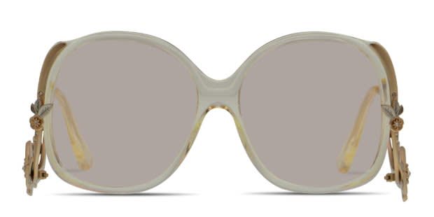 Coach 0HC9014B Clear Yellow/Glitter Prescription Sunglasses display picture 1