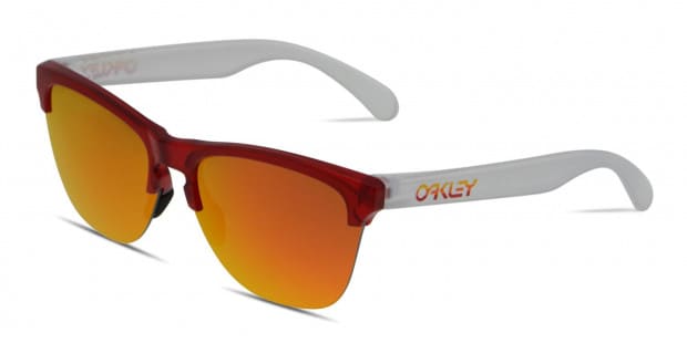 Oakley Frogskins Grips - Matte Red/Translucent Orange - Prizm Ruby Iridium  Lens Sunglasses