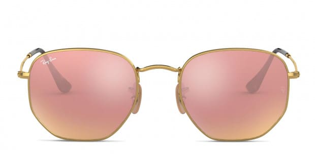 Ray-Ban RB3548N Gold/Pink Sunglasses display picture 1