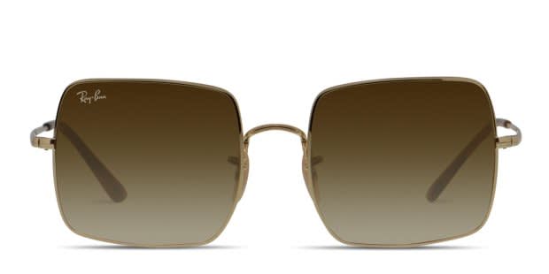 Ray-Ban RB1971 Square Gold Prescription Sunglasses - 50% Off Lenses