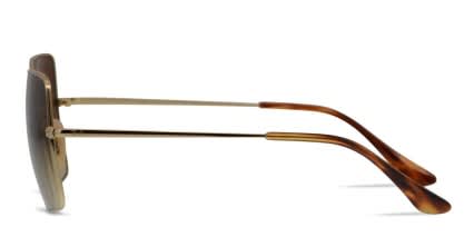 Ray-Ban RB1971 Square Gold glasses - Gold - Side View