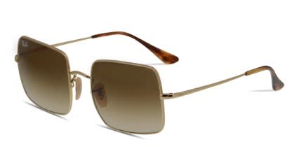 Ray-Ban RB1971 Square Gold glasses - Gold - Angle View