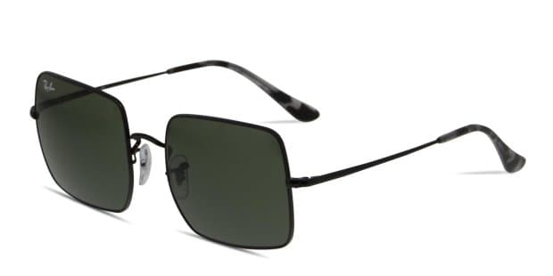 Ray-Ban RB 1971 クリア/ブラックメガネ Ray-Ban RB1971 Square Shiny Black Prescription Sunglasses