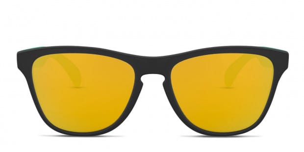 Oakley OJ9006 Frogskins XS Kids Black Green Prescription Sunglasses 50 Off Lenses