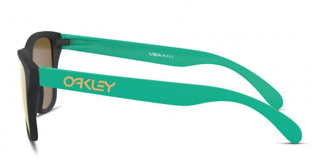 【名入れ無料】 Kids XS Frogskins OJ9006 Oakley Black, Prescription Green セル、プラスチックフレーム