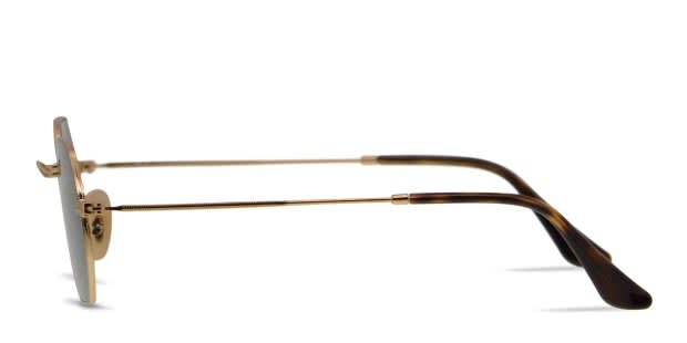 Ray-Ban 3556N Octagonal Gold, Green Prescription Sunglasses  display picture 1