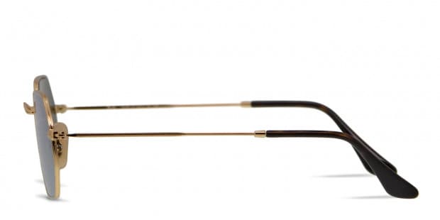 Ray Ban 3556N Octagonal Gold Olive Prescription Sunglasses