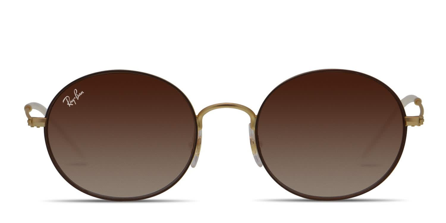 Ray-Ban Round Sunglasses in Taupe Frame with Brown Lenses 0RB3447N__004_51__STD__shad__q  main image 2