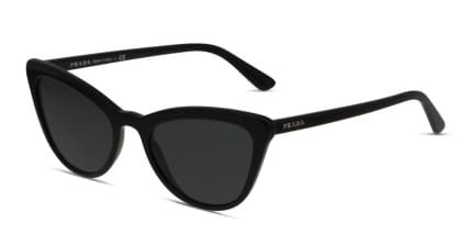 Prada PR 01VS Shiny Black glasses - Shiny Black - Angle View