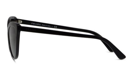 Prada PR 01VS Shiny Black glasses - Shiny Black - Side View
