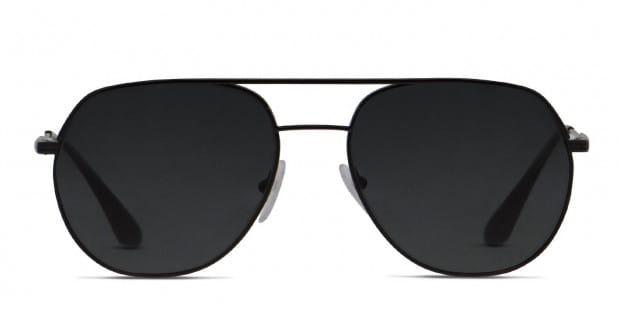 Prada PR 55US Shiny Black Prescription Sunglasses