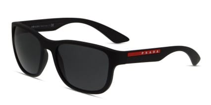 Prada Linea Rossa PS 01US Black glasses - Black - Angle View