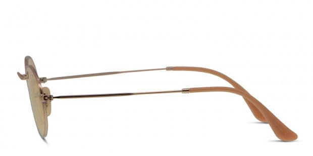 Ray Ban 3547N Oval Gold Yellow Prescription Sunglasses