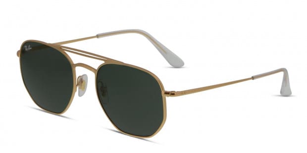 Ray Ban RB3609 Gold Green Prescription Sunglasses