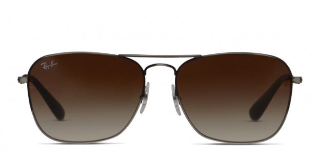Ray Ban RB3610 Gunmetal Brown Prescription Sunglasses