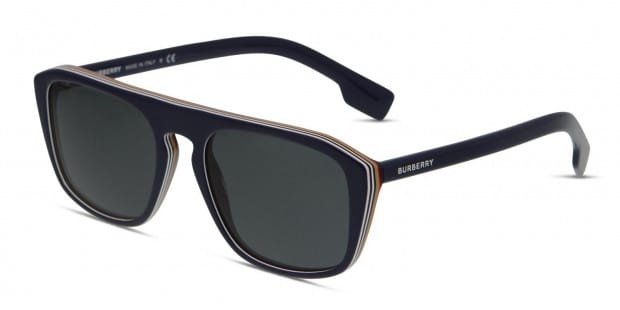 Burberry BE4286 Blue White Brown Prescription Sunglasses