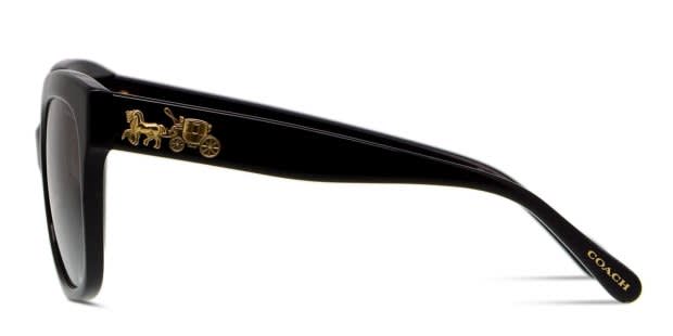Coach HC8264 Shiny Black Prescription Sunglasses