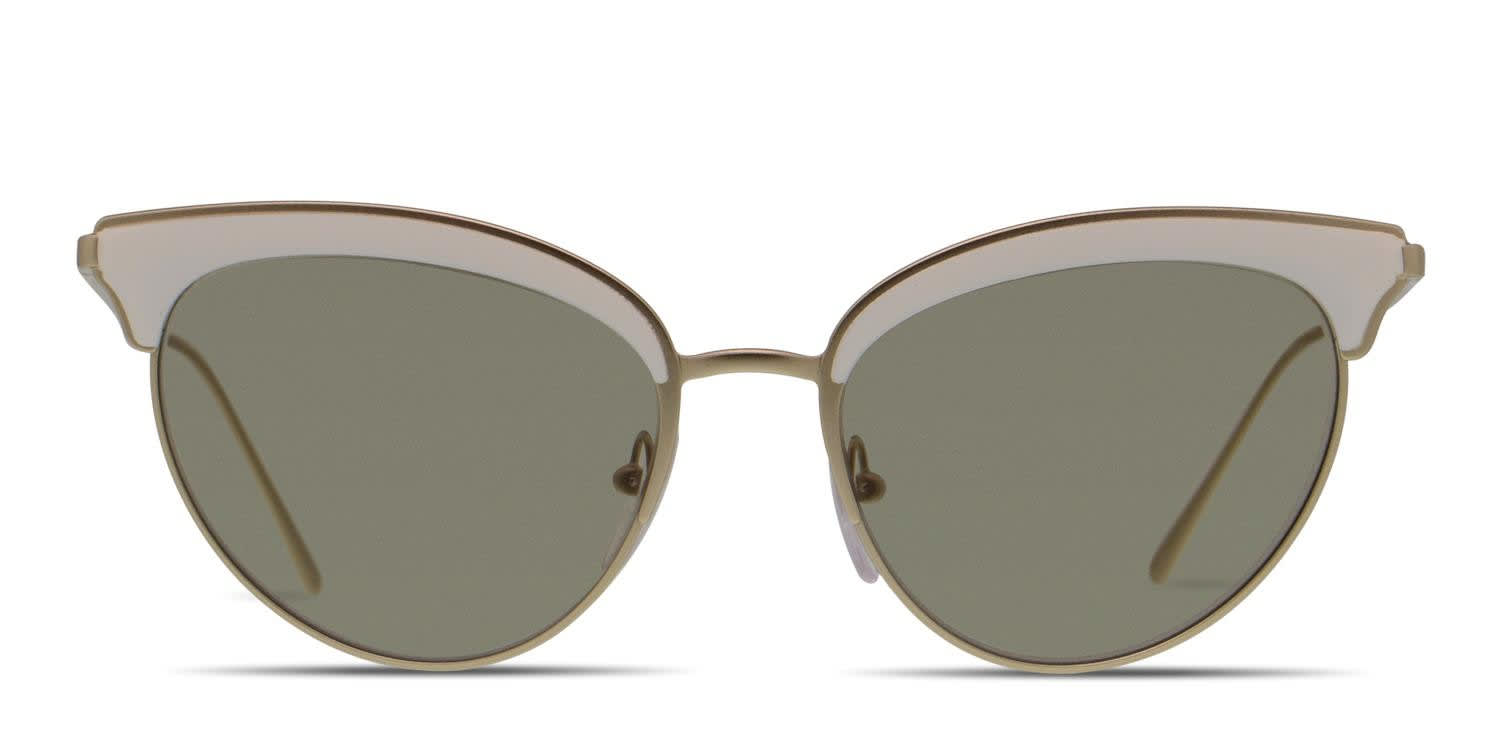 Prada PR 60VS White, Gold glasses - White / Gold - Frontal View
