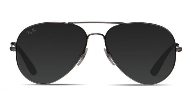 Ray Ban 3558 Gunmetal Black Green Prescription Sunglasses