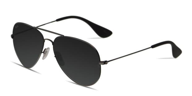 Ray-Ban 3558 Gunmetal/Black/Green Prescription Sunglasses display picture 1
