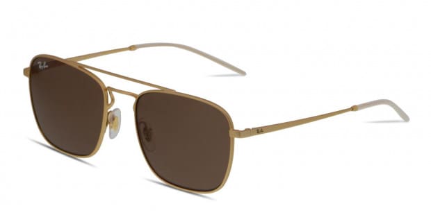 Ray Ban 3588 Gold Brown Prescription Sunglasses 50 Off Lenses