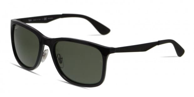 ⚫︎RB⚫︎ Ray-Ban 4313 Shiny Black/Green Prescription Sunglasses