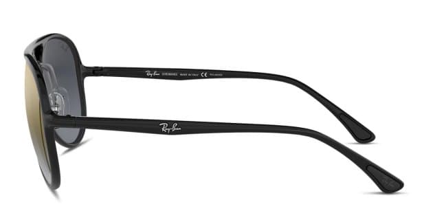 Ray-Ban RB4320CH Shiny Black, Gold Prescription Sunglasses