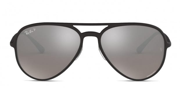 Ray Ban RB4320CH Black Silver Prescription Sunglasses