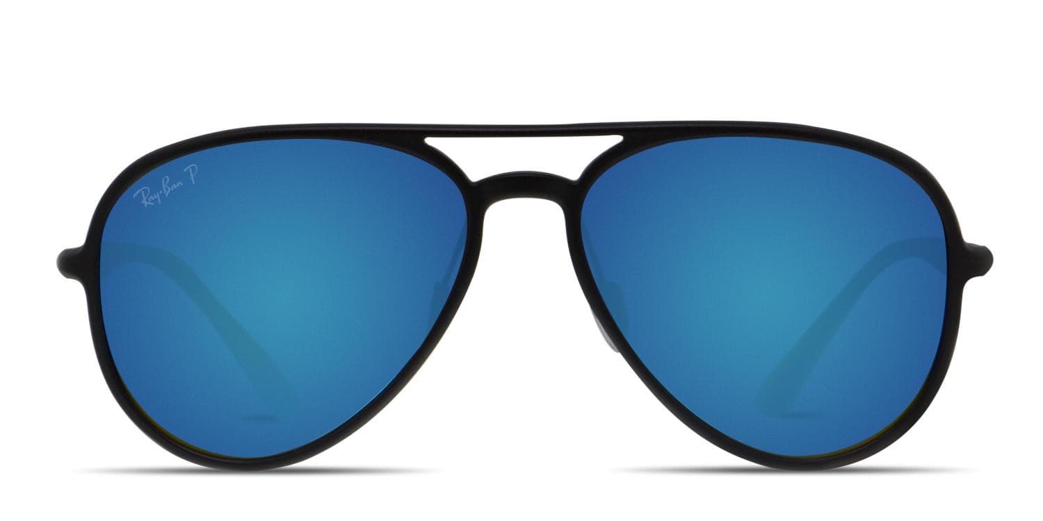 Ray-Ban 4320CH Black/Blue Prescription Sunglasses