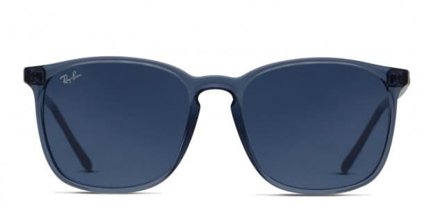 Ray Ban 4387 Blue Clear Prescription Sunglasses 50 Off Lenses