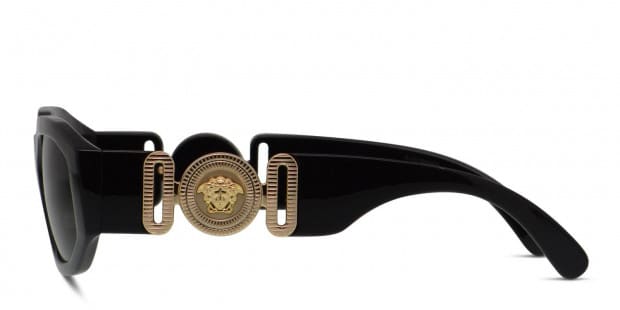 Versace Sunglasses VE4361 GB1 87 Black 53mm Unisex Plastic Black
