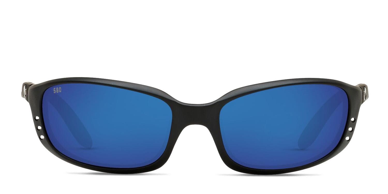Costa Del Mar Brine Black, Blue glasses - Black / Blue - Frontal View