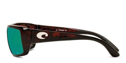 Costa Del Mar 6S9006 Fantail Tortoise, Black, Green glasses - Tortoise / Black / Green - Side View