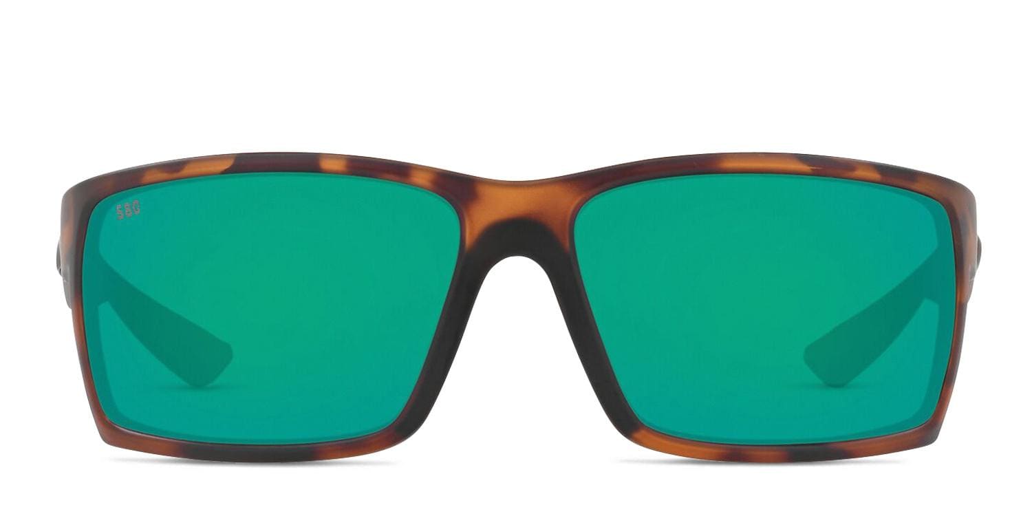 Costa Del Mar Reefton Tortoise, Brown, Green glasses - Tortoise / Brown / Green - Frontal View