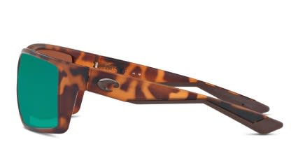 Costa Del Mar Reefton Tortoise, Brown, Green glasses - Tortoise / Brown / Green - Side View