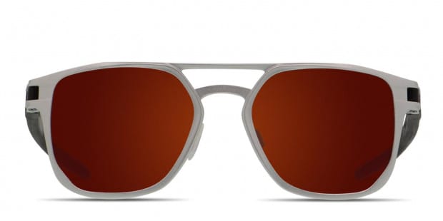 Oakley OO4128 Latch Alpha Silver Black Red Prescription Sunglasses